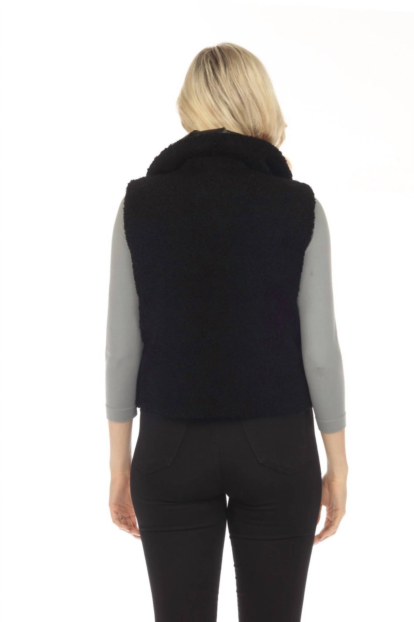 Belle Fare - Lodi Faux Shearling Reversible Vest