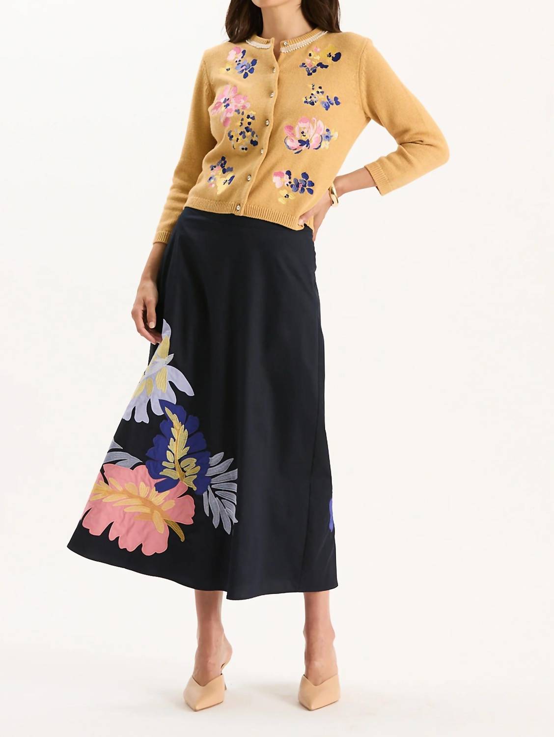 Tyler Boe - Valentina Appliqué Skirt