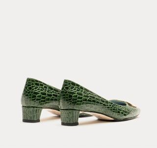 Frances Valentine - Women's Mary Croc Mini Block Heel
