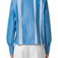 Akris Punto - Pyjama Stripe Boxy Collared Shirt