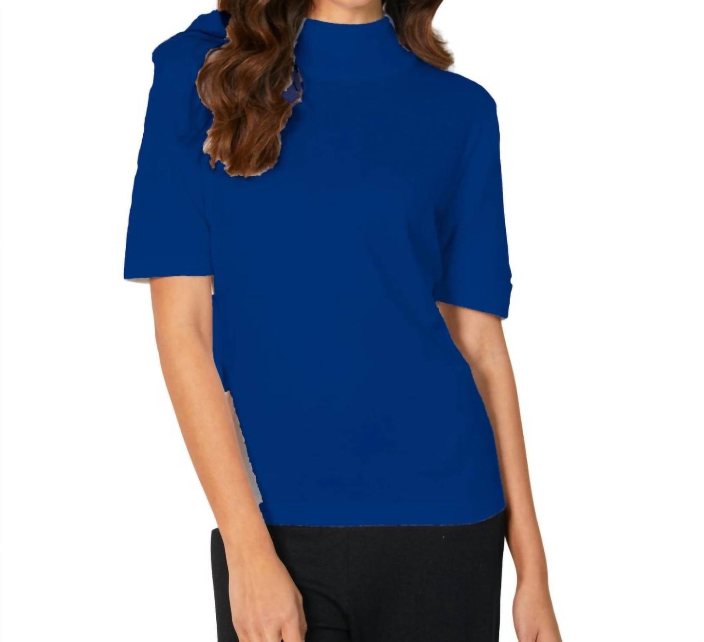 Angel Apparel - Short Sleeve Mock Neck Top