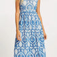 Caballero - Raquel White French Blue Lace Dress
