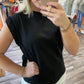 Entro - Braided Detail Cap Sleeve Top