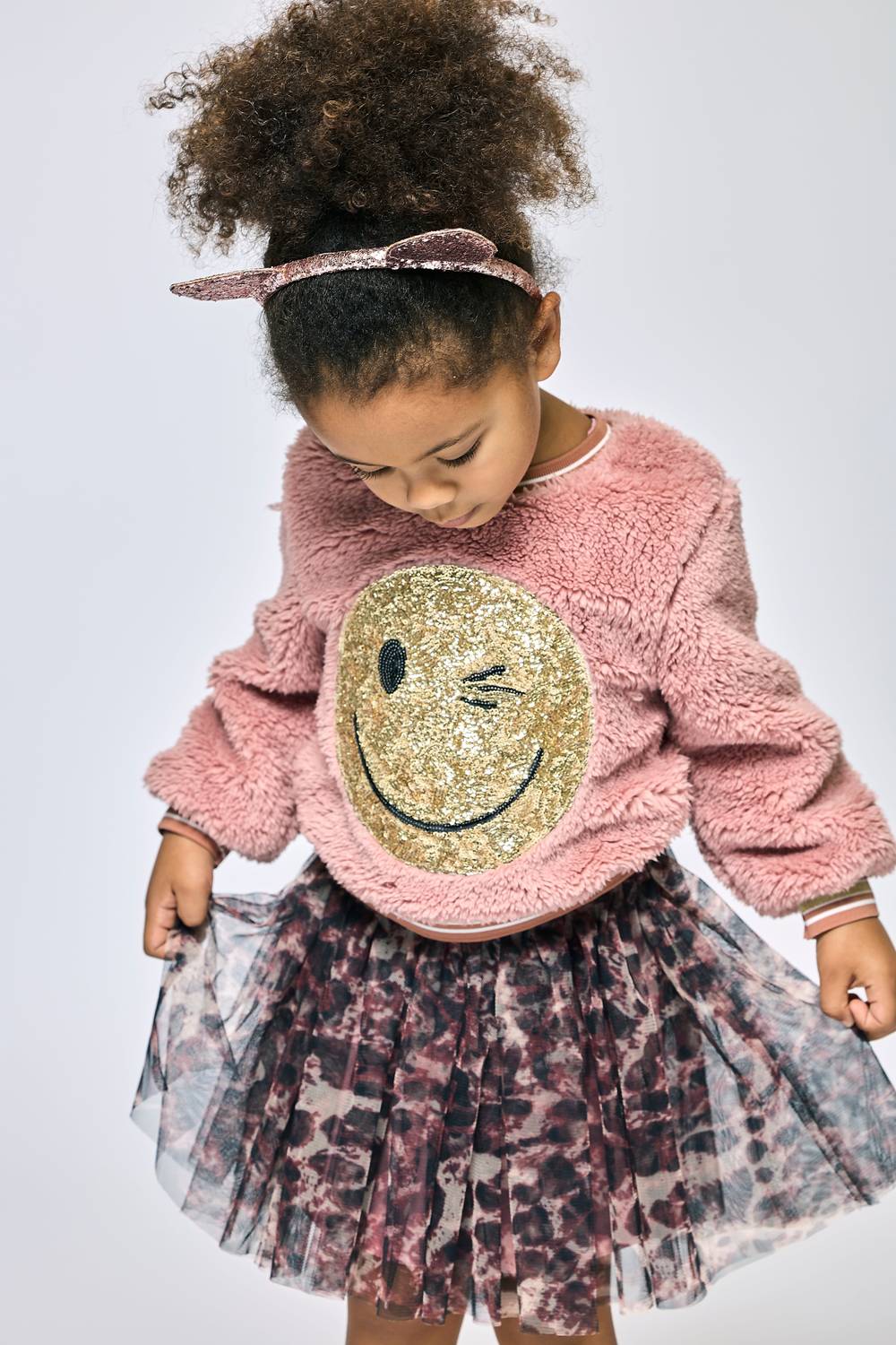 Baby Sara - Sherpa Happy Face Dress