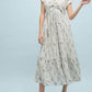 Daisy - Esther Floral Cinched Midi Dress