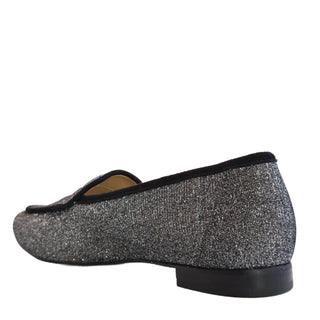Lalisa - Women's Galaxia Pewter Glitter Loafers