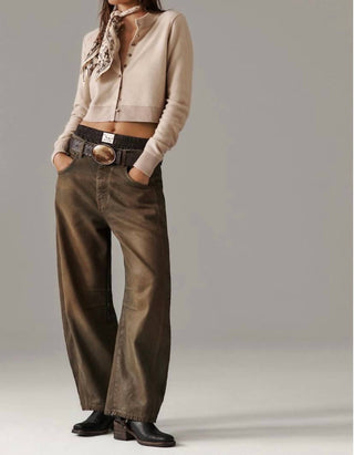 Free People - Good Luck Coated Barrel Jeans