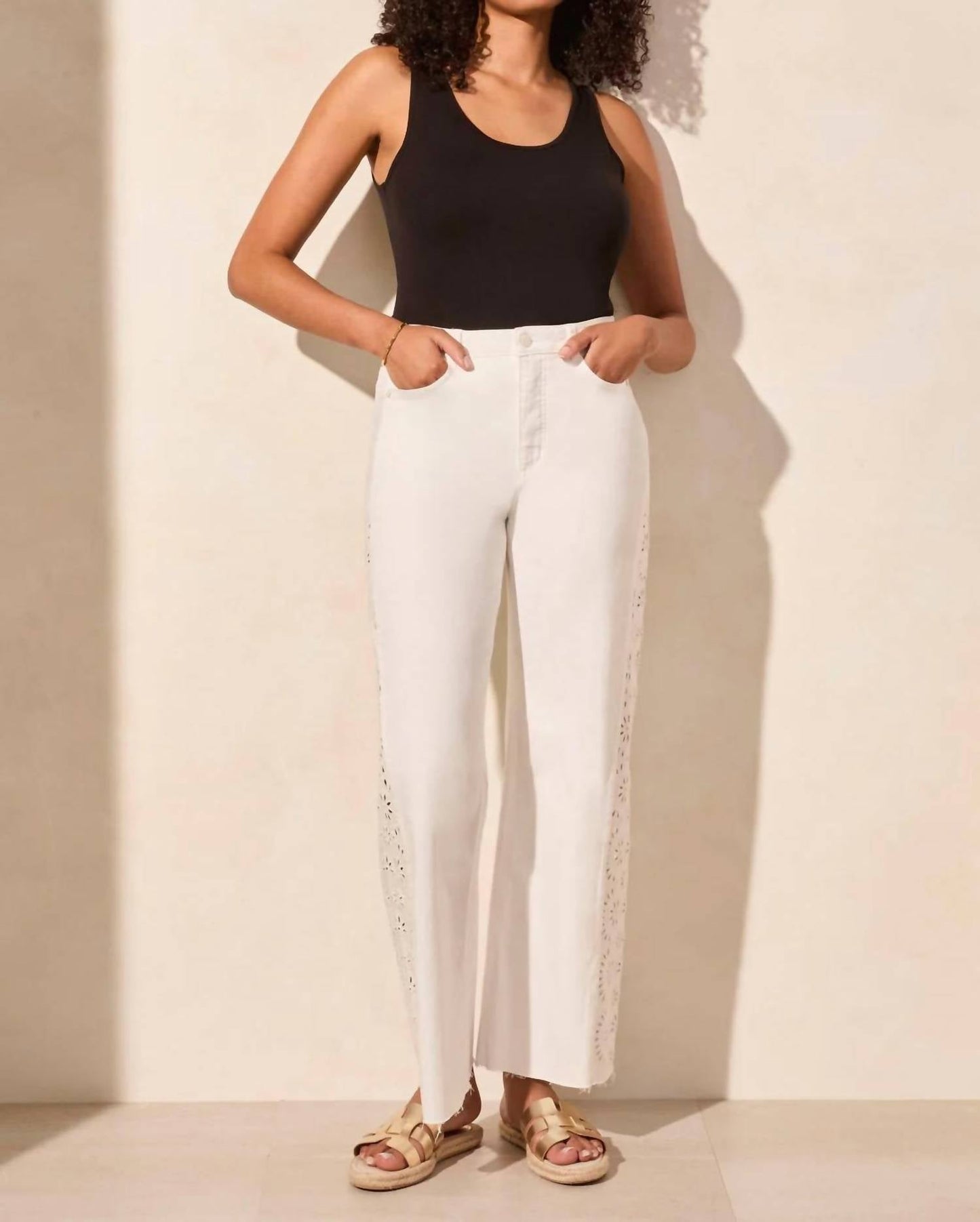 Tribal - Brooke High Rise Jeans With Embroidery