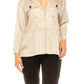 Hester & Orchard - Long Sleeve Peplum Jacket Top