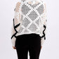 Frank Lyman - Geometric Crochet Knit Top