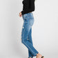 Petra153 - Medium wash mid rise Petra jeans