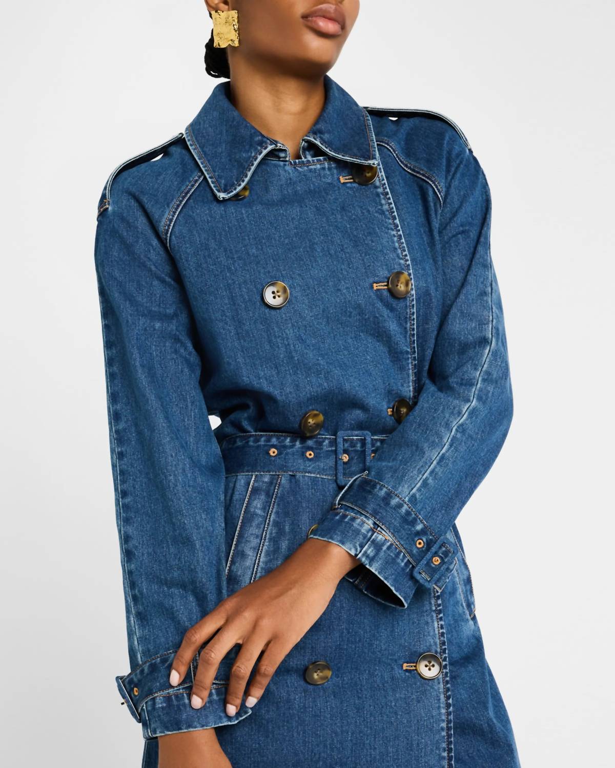 Veronica Beard - Zuma Denim Trench Coat