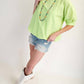 Easel - Parachute Bubble Woven Top