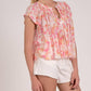 Elan - Floral Ruffle Blouse