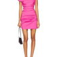 Good American - Poplin Ruched Off The Shoulder Mini Dress