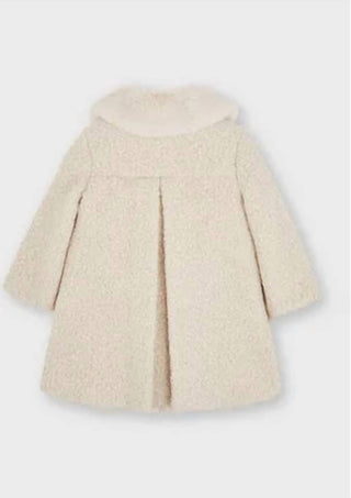 Mayoral - Girls' Faux Fur Collar Coat