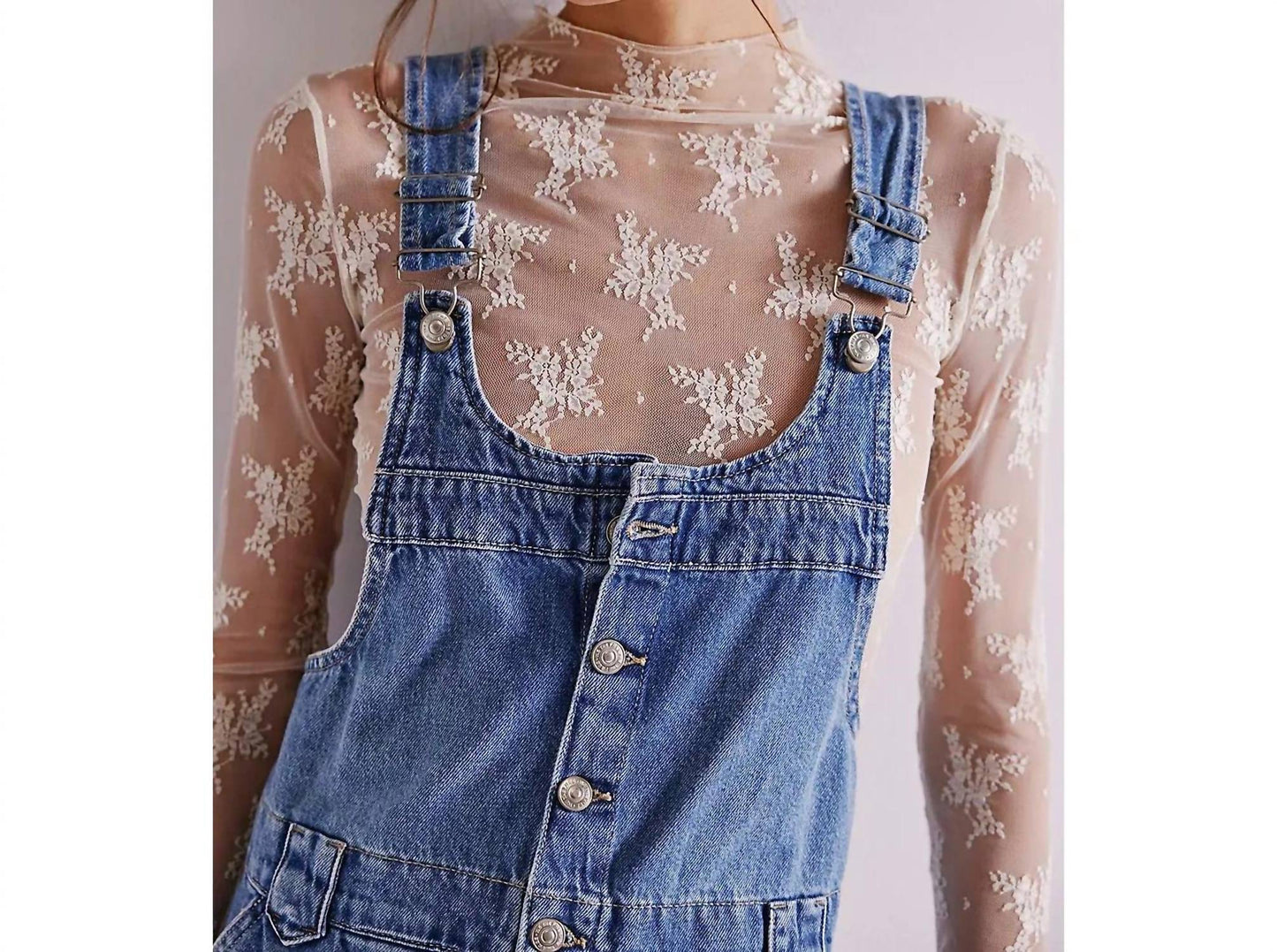 Free People - Edie Denim Skirtall