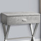 Accent Side X Table With Storage Drawer