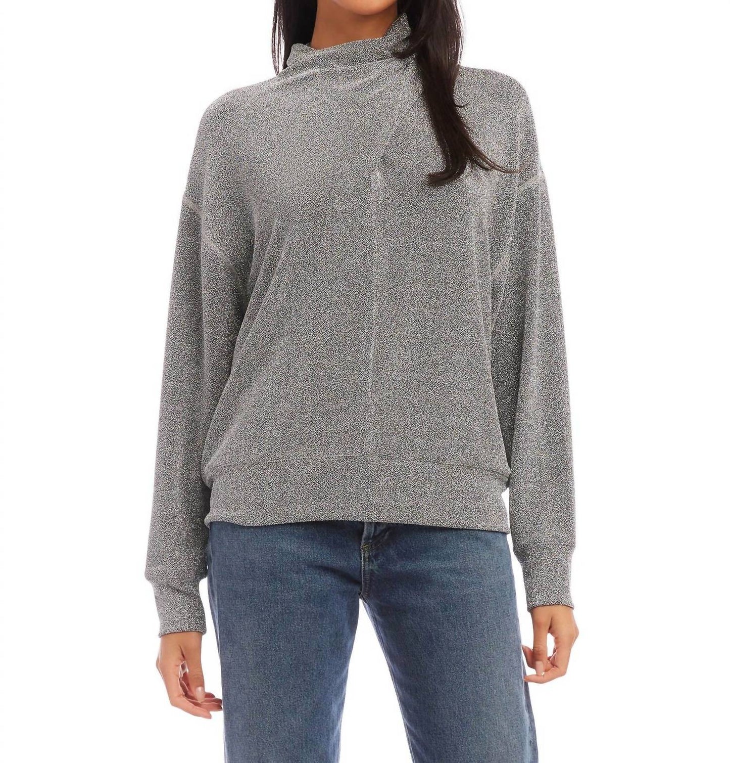 Fifteen Twenty - FAUX WRAP TURTLENECK SWEATER