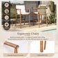 Outdoor Counter Height Bar Stools Set of 2 with Cushions