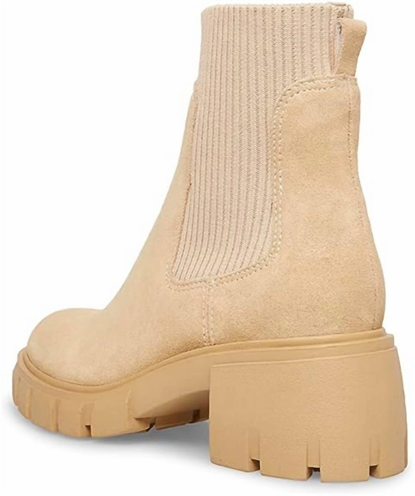 Steve Madden - Women's Hayle Lug Heel Pull On Rounded Toe Fashion Ankle Boots