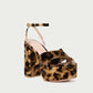 Loeffler Randall - Loretta Leopard Velvet Platform Sandal