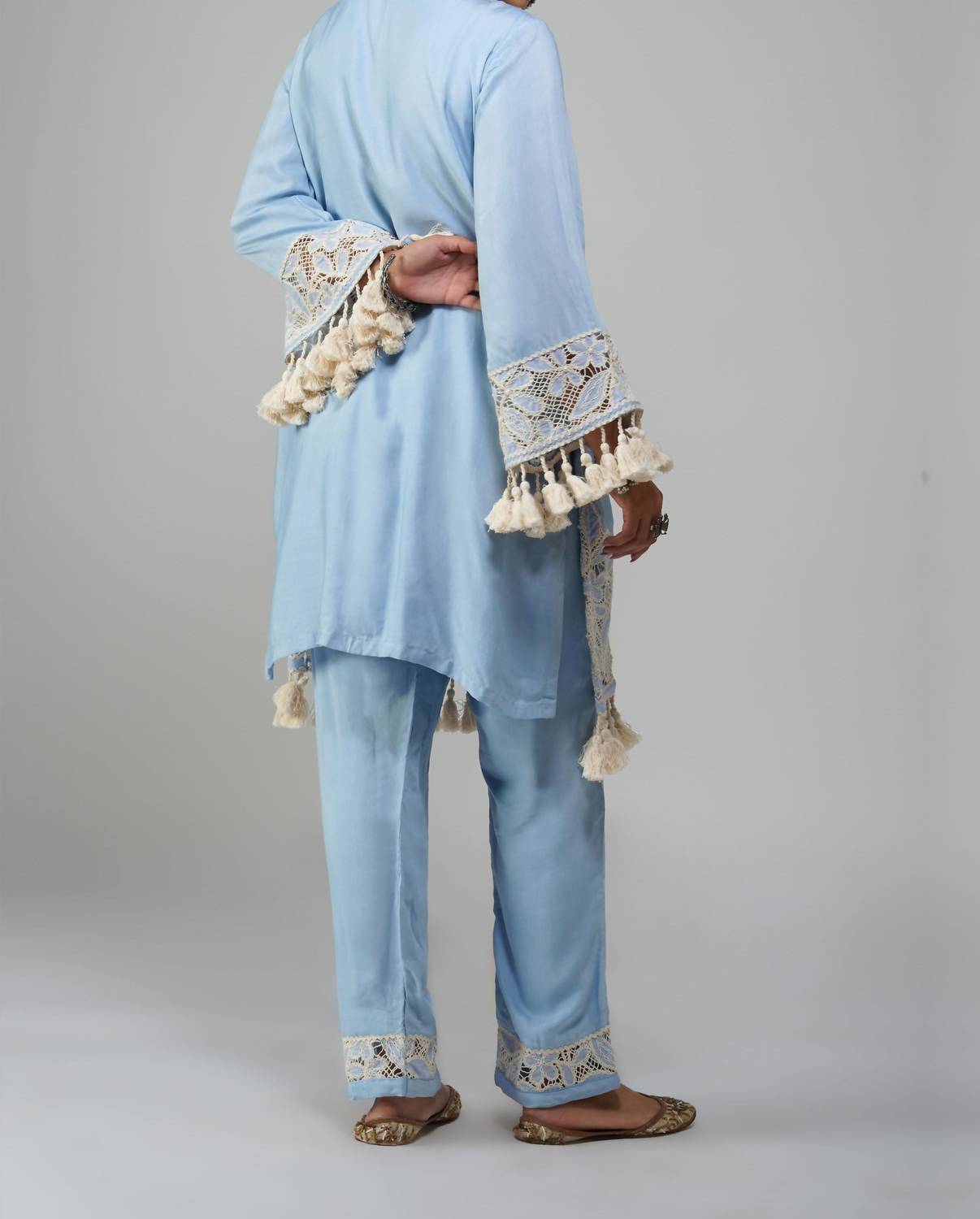 Zaalima Fashion - Cotton Tunic Set - Noor-e-rang