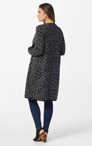 Vince Camuto - Cardigan com estampa de chita e frente aberta
