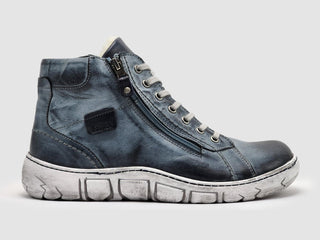 Kcr Group - Men's Original Thick-Wool Lined Zip-Up Leather Boots