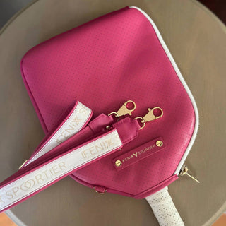 Fenix ​​Sportier - Bolsa feminina de couro para pickleball "addict"