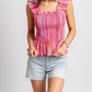 Fate - Fate Striped Cotton Smocked Bodice Top 5.20