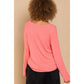 Pol - V-Neck Button Down Top