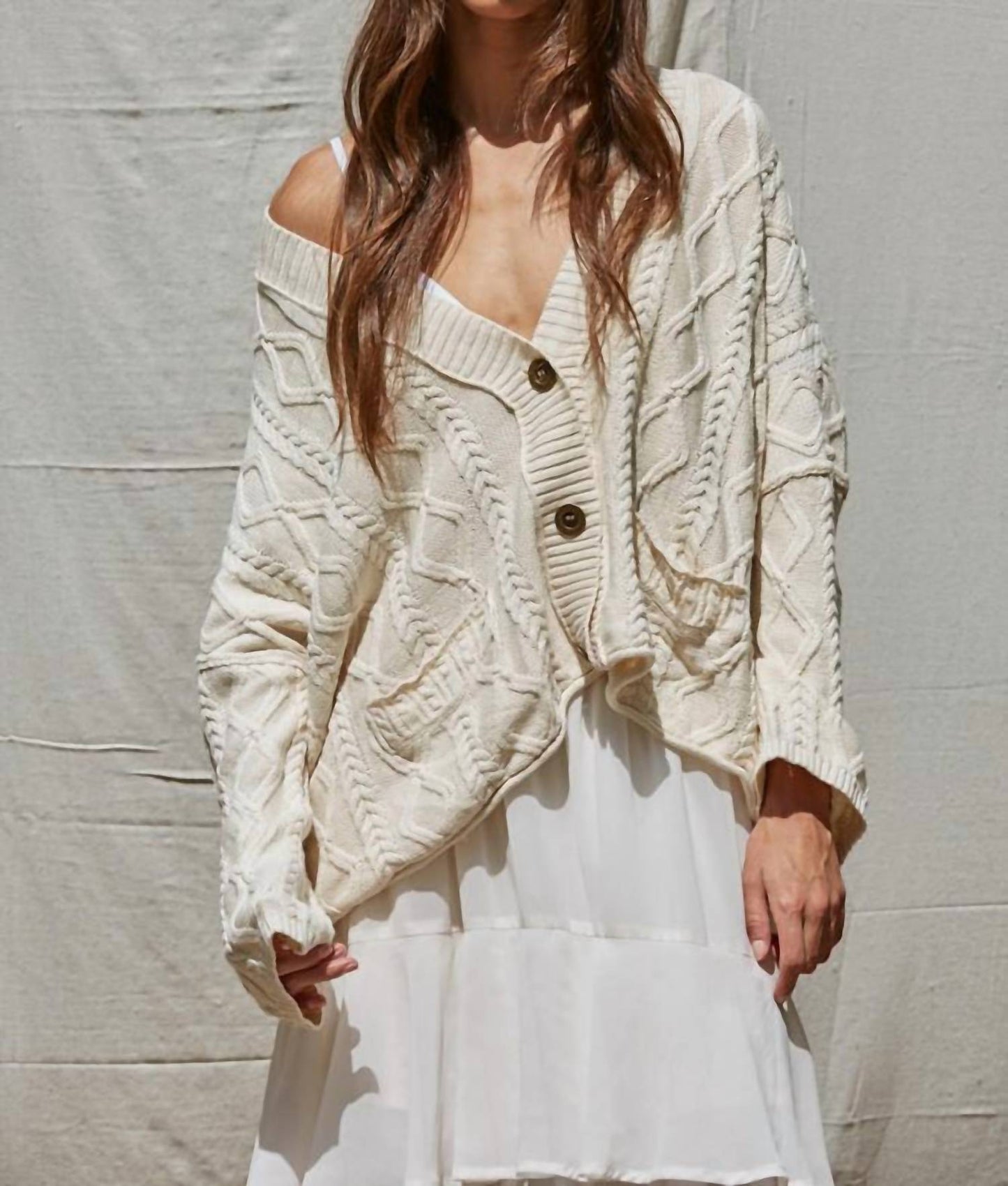 By Together - Anais Cable Knit Cardigan