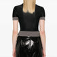 Christopher Esber - Sheer Overlay Loophole Rib Tee