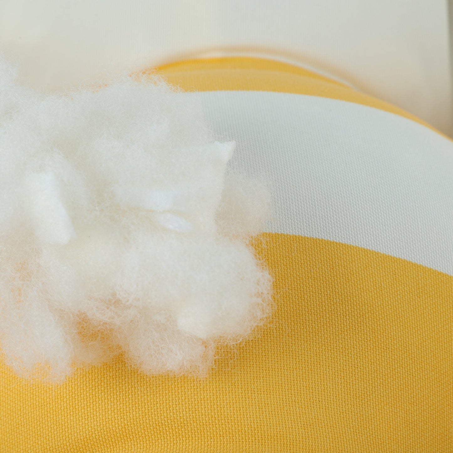 2-Piece High Back Patio Chair Cushion Set, Yellow/White