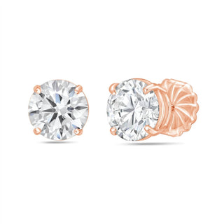 Diana M Jewels - 9.00 Cts Round Lab Grown Stud Earrings