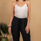 Paparazzi - Linen Blend Solid Cami Tank Top