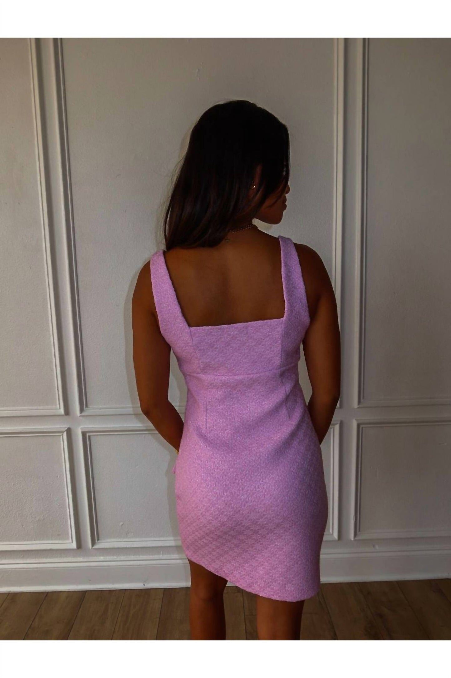 2.7 August Apparel - Elle Tweed Mini Dress