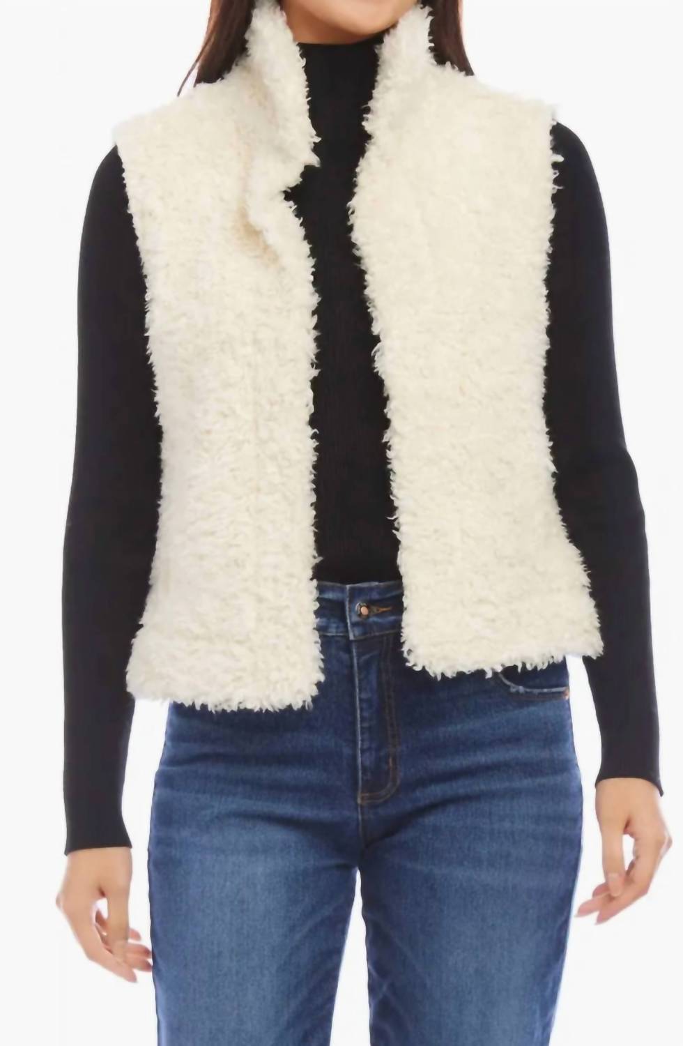 Karen Kane - Faux Shearling Vest
