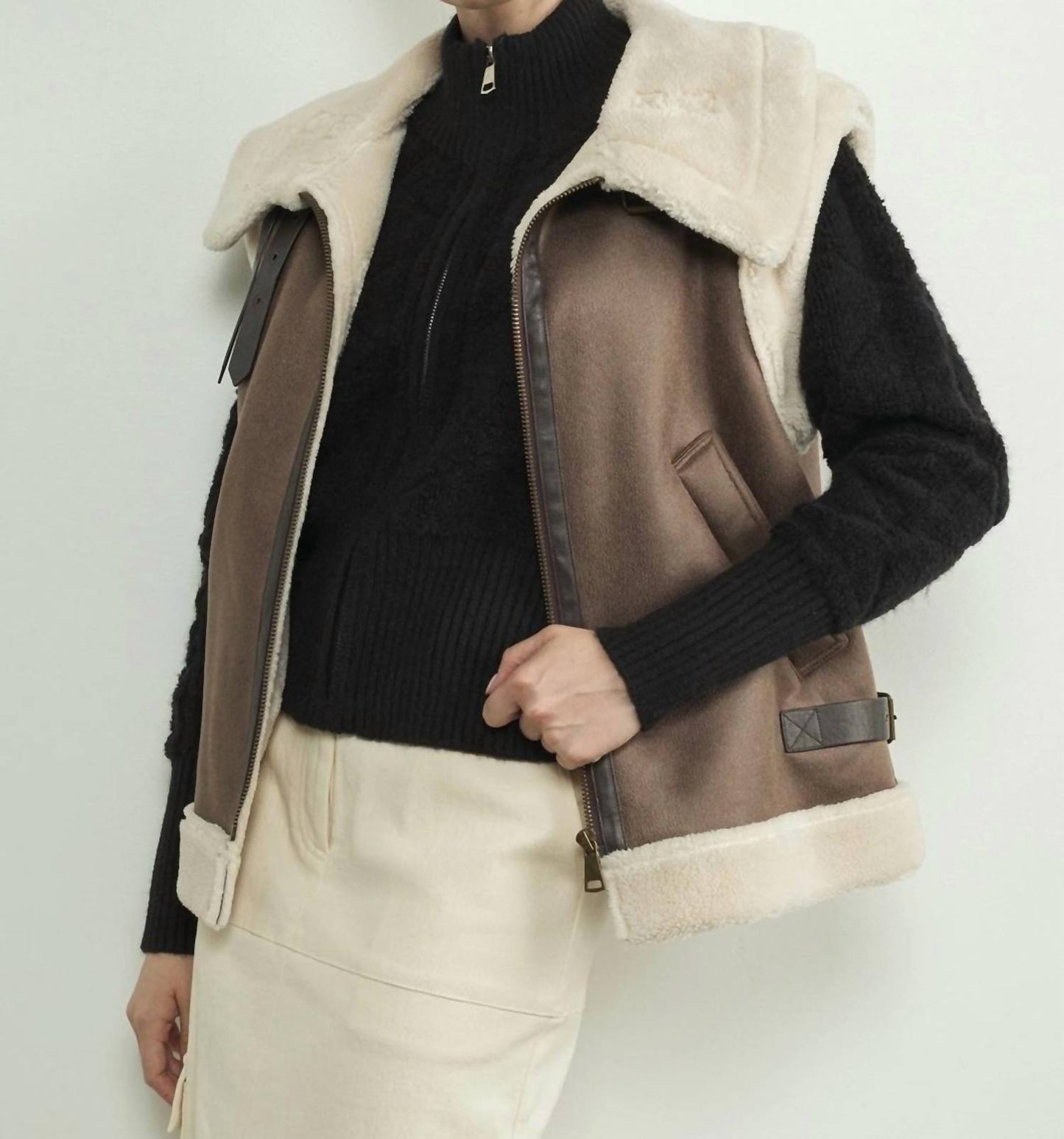 Aaron & Amber - Faux Leather Vest
