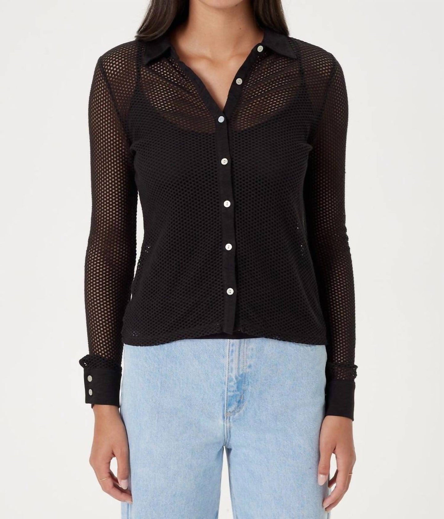 Goldie - ALL FISHNET HIGH ROLLER SHIRT