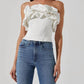 Astr - Sarahi Strapless Ruffled Corset Top