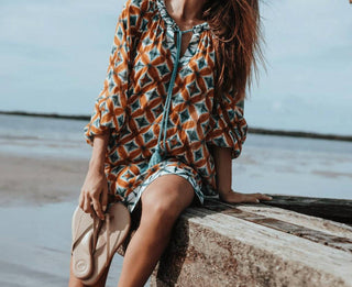 Solei Sea - Sandálias femininas Indie com tiras