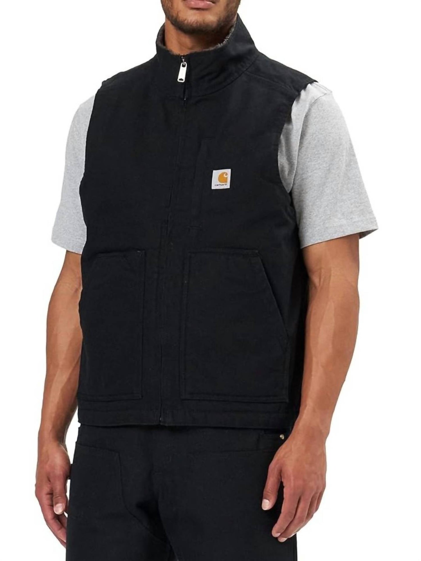 Carhartt - Men's Duck Sherpa Mock Neck Vest - Plus