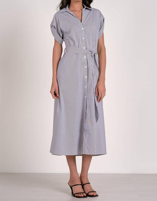 Elan - Vestido Midi Camisa Lila