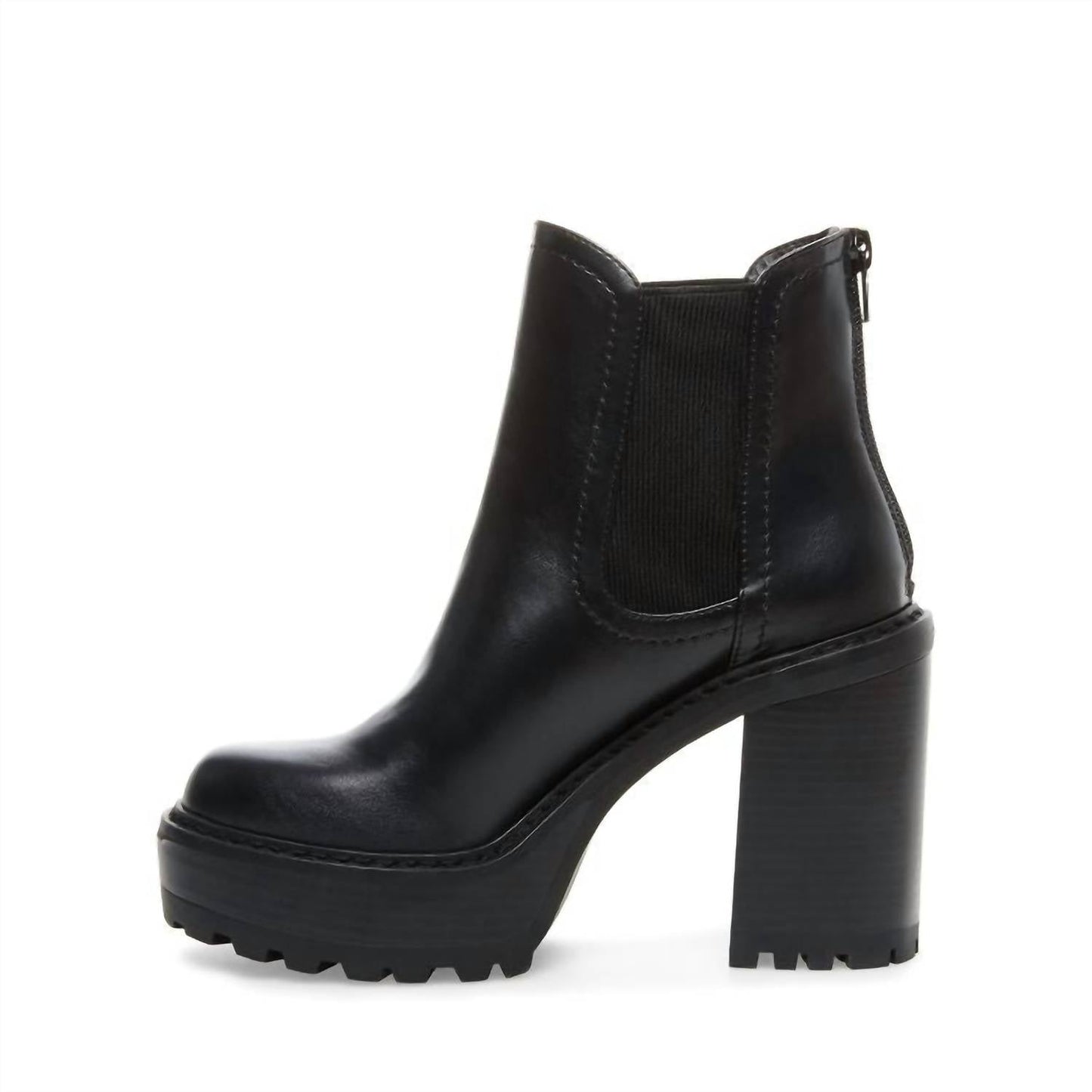 Steve Madden - Women's Lug Sole Stacked Heel Bootie