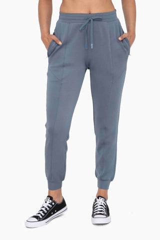 Mono B - Calça de moletom cintura alta com punho