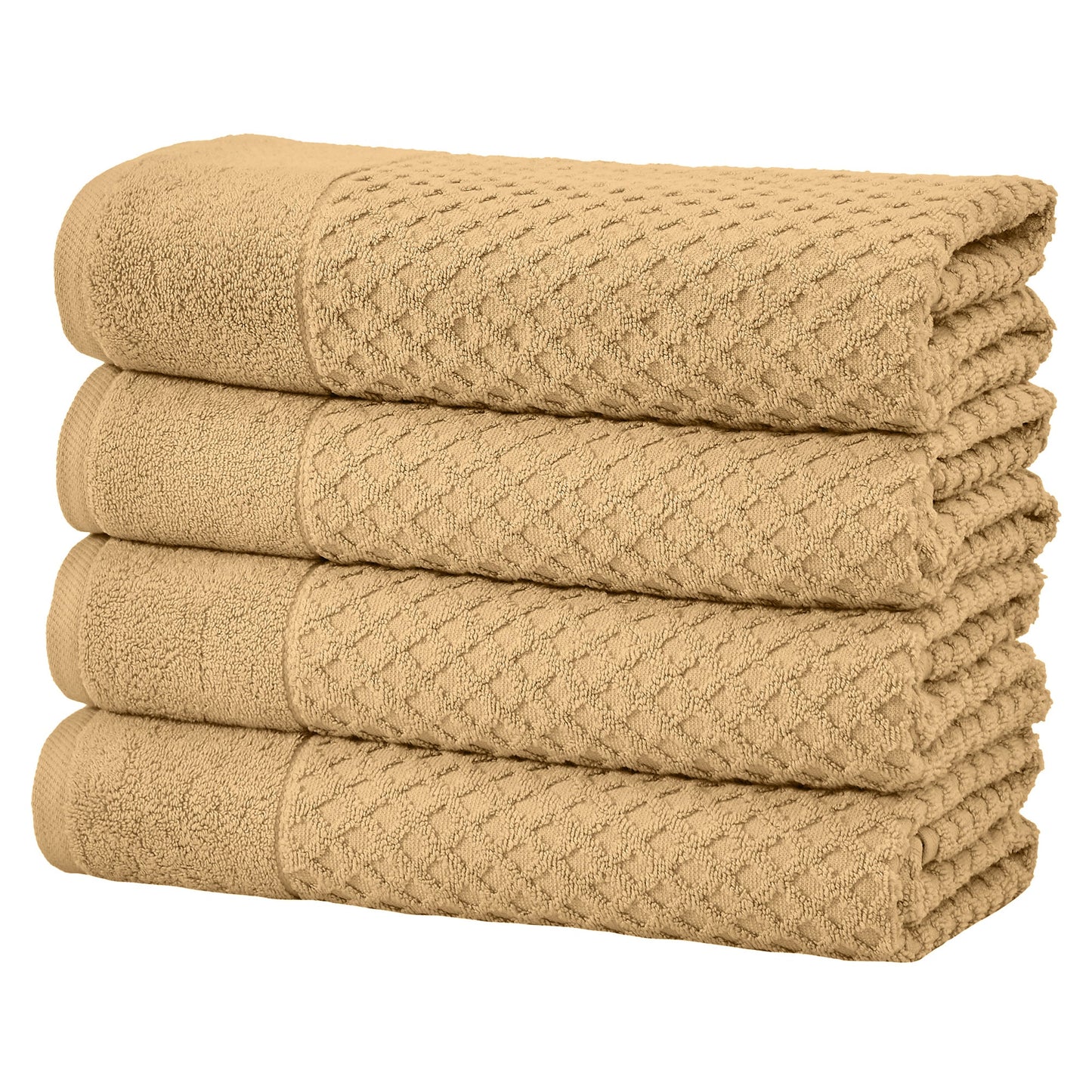 Cotton Diamond Waffle Weave Bath Towel Set - Grayson Collection