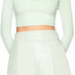 Susana Monaco - Faux Leather Pleated Shorts