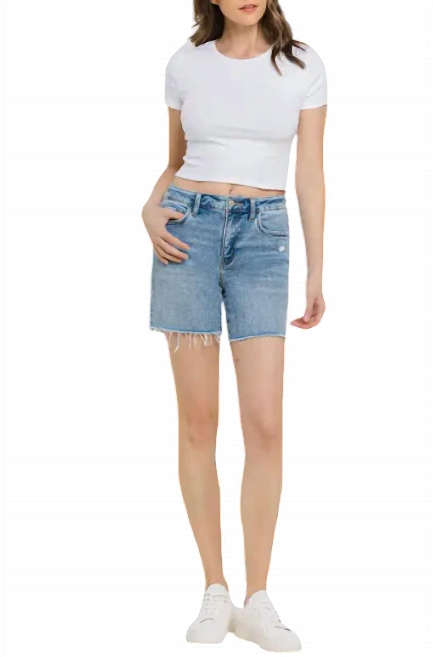 Vervet By Flying Monkey - High Rise Midi Shorts